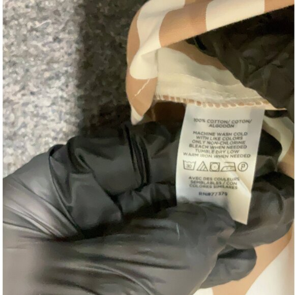 Ann Taylor Tan Striped Button Down Blouse Size XS - Picture 4 of 5